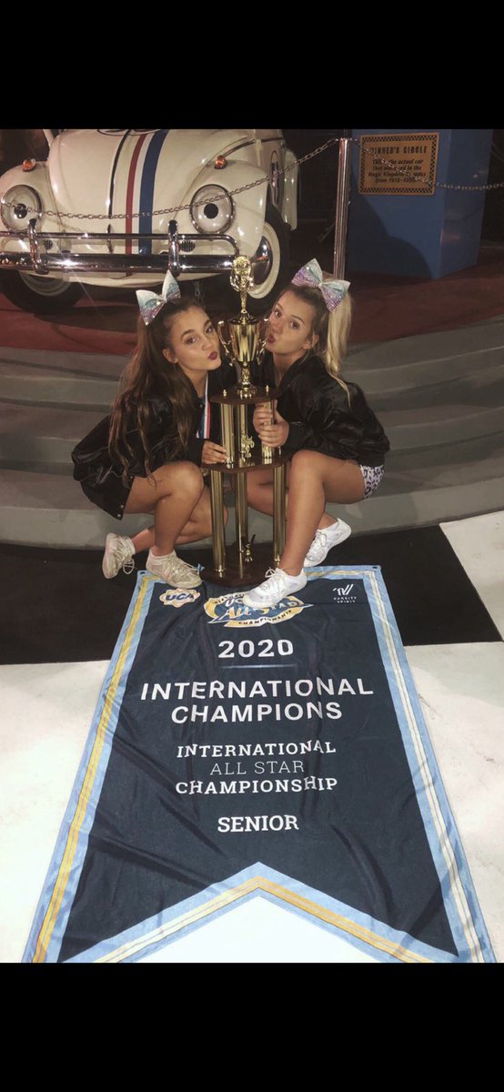 abroach3's tweet photo. @VarsityAllStar @CHEERSPORTCorp UCA International Champions and D2 paid bid winners! 💜💜 #SummitSenior https://t.co/sF2eIp0Jii