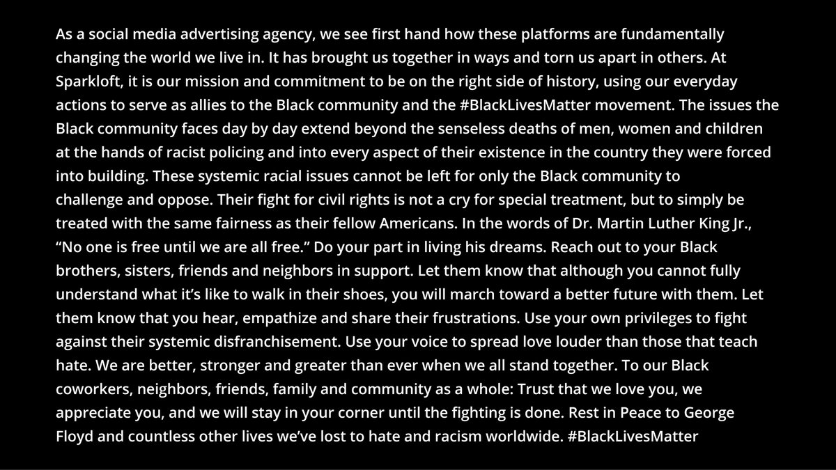 Recent acts of violence against the Black community has left us heartbroken. We recognize that we are a better nation when we stand together for #BlackLivesMatter. For more on how we think and feel, read the statement from our team.