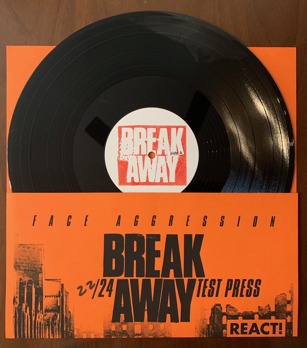 Courtesy of <a href="/reactrecords/">REACT! Records</a>, our test presses are on eBay with the proceeeds going towards the Richmond Bail Fund ebay.com/itm/BREAK-AWAY…