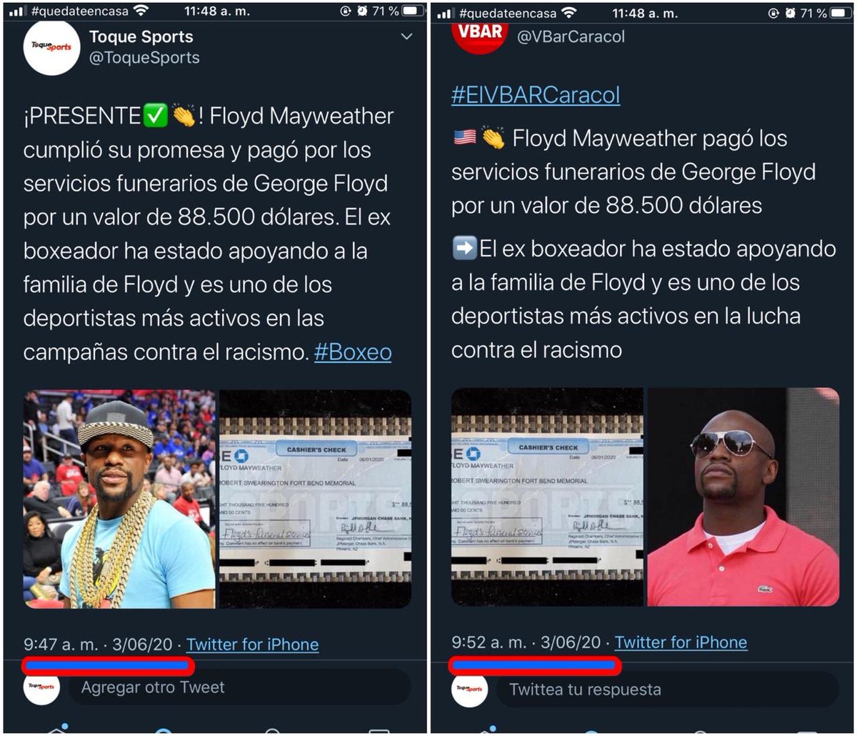 lileish97's tweet photo. Que tristeza que paginas como @VBarCaracol tenga que copiar gran parte de las noticias de otras páginas, así como hizo con @ToqueSports, respeten el trabajo de los demás y sean periodistas de verdad no entre comillas. https://t.co/8kXDJDBLlI