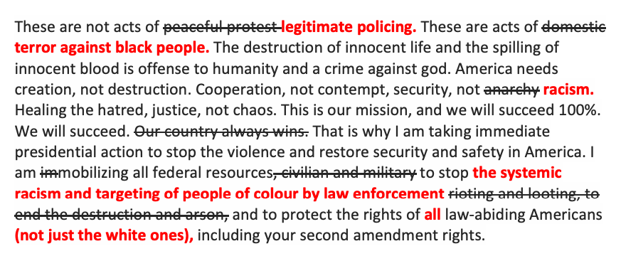 Here <a href="/realDonaldTrump/">Donald J. Trump</a> fixed your speech for you.