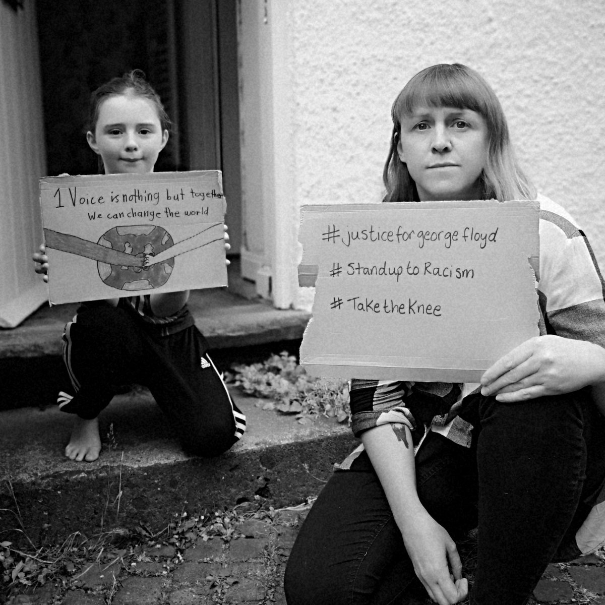 My ten year old daughter gives me hope. She sees the injustice in the world and wants to take a stand against it by educating her friends. We stand with the family of George Floyd and our BAME brothers and sisters to #TakeTheKnee #StandUpToRacism