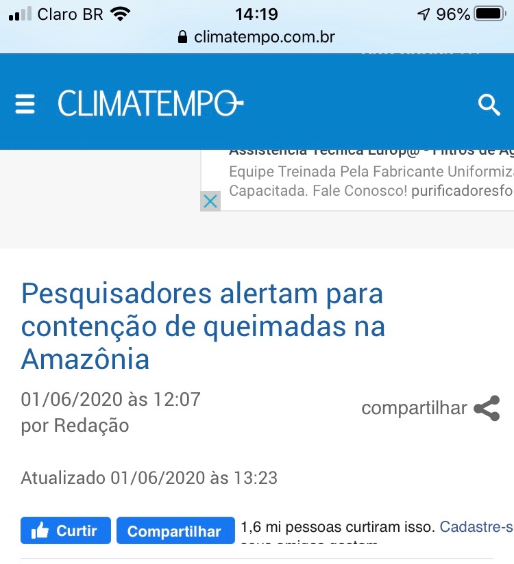 mapfireproject's tweet photo. @climatempo entrevistou @LianaAmazonia , coordenadora do projeto #MapFire financiado pelo @IAI_news . A pesquisadora alerta para conjunção entre #desmatamento #secas #queimadas em um cenário de #pandemia da #COVID19 . Veja a reportagem:https://t.co/J3GIwvjWeA
#ScienceForAction https://t.co/QxKHi0a0V6