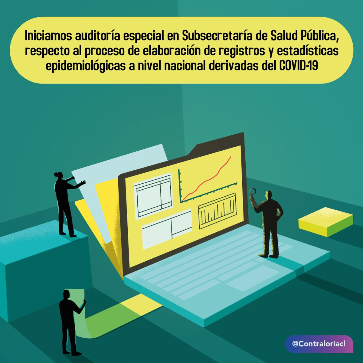 Contraloriacl's tweet image. 🔴Como parte de nuestro plan de fiscalización, hemos oficiado a la Subsecretaría de Salud Pública del @ministeriosalud, iniciando auditoría especial para indagar sobre el proceso de registro y elaboración de estadísticas relativas a Covid19📊📈