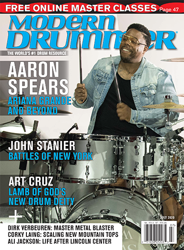 jazzandpeople's tweet photo. 📰 Our friend @alidrums (Ali Jackson) from #YesTrio is featured in the July issue of @modern_drummer https://t.co/GxfKGthXqX
