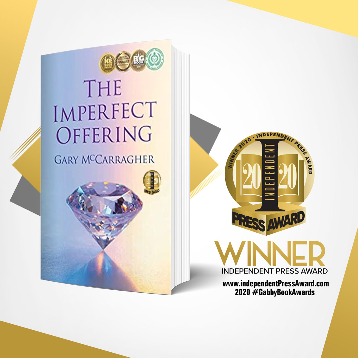 "The Imperfect Offering" by Gary McCarragher independentpressaward.com/2020winners?li… 

A hospice physician becomes deeply immersed in a high-stakes ethical dilemma.

<a href="/drgarymac/">Gary McCarragher</a> #MedicalThriller #ReadIndie #IPA2020 #GabbyBookAwards

The 2020 INDEPENDENT PRESS AWARD Winner, Medical #thriller #book