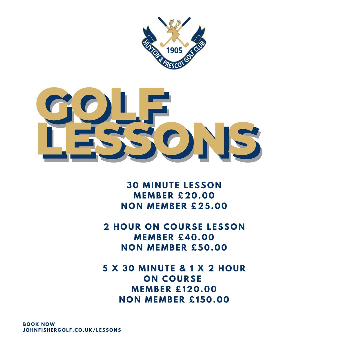 // GOLF LESSONS // If you are interested in golf lessons then look no further - our Assistant Pro Declan is providing great value lessons for all levels - beginner to advanced players! 

Book now by following the link - buff.ly/3eMwQPQ!!