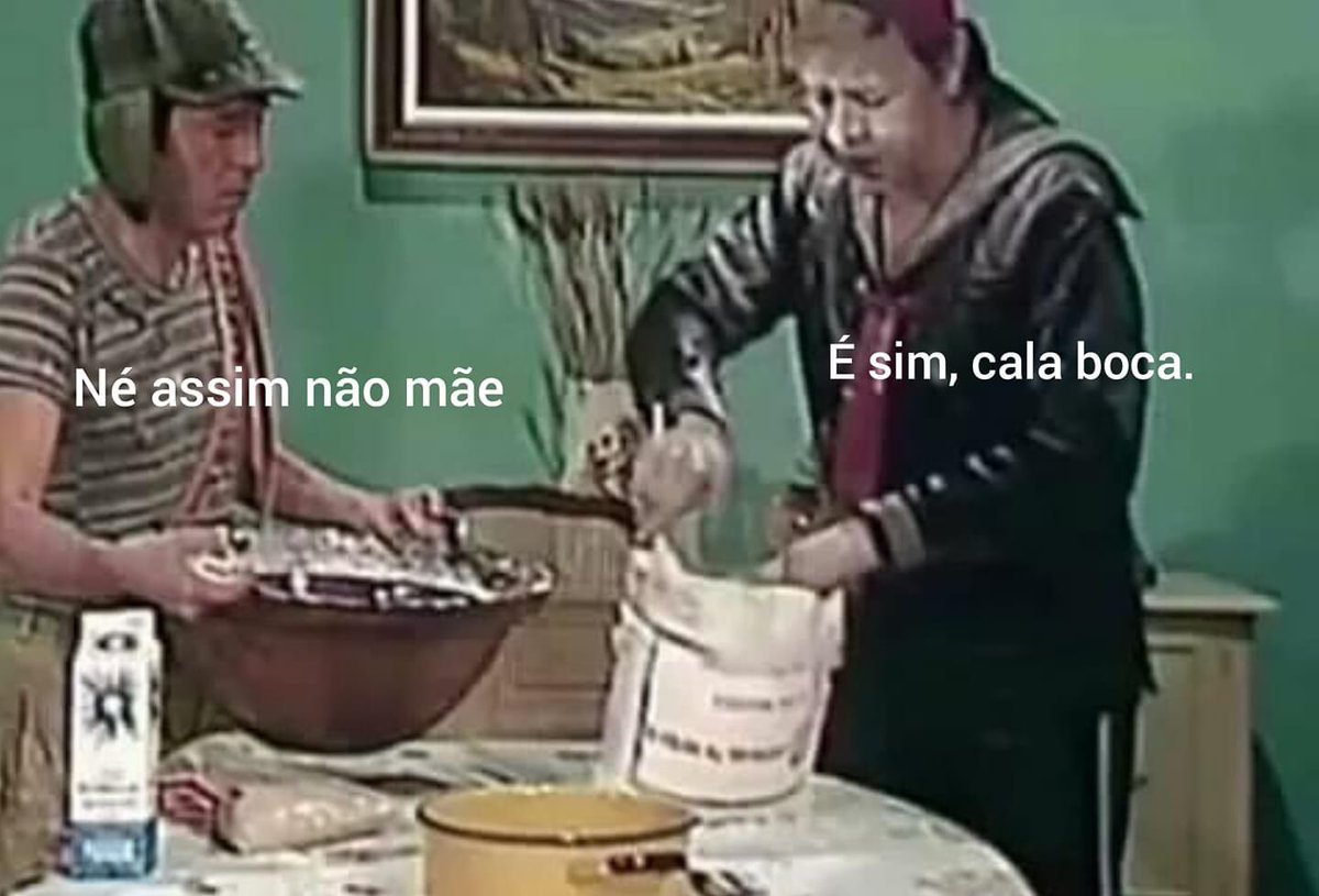 sousarao's tweet image. eu e minha mãe na quarentena fazendo uma receita que a gente viu no youtube
