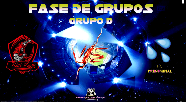 ¡¡¡PARTIDO EN EL GRUPO D!!!🔥
 
IDA: 23:20h ⏲️
VUELTA: 23:40h ⏲️
 
<a href="/BlackBeastsEA/">BlackBeast E-Sports</a> VS <a href="/FPreseminal/">FC Preseminal</a>  🏆
 
RETRANSMISIÓN
 
twitch.tv/xmrwarrior 📺
 
¡ SUERTE Y QUE GANE EL MEJOR !⚽️