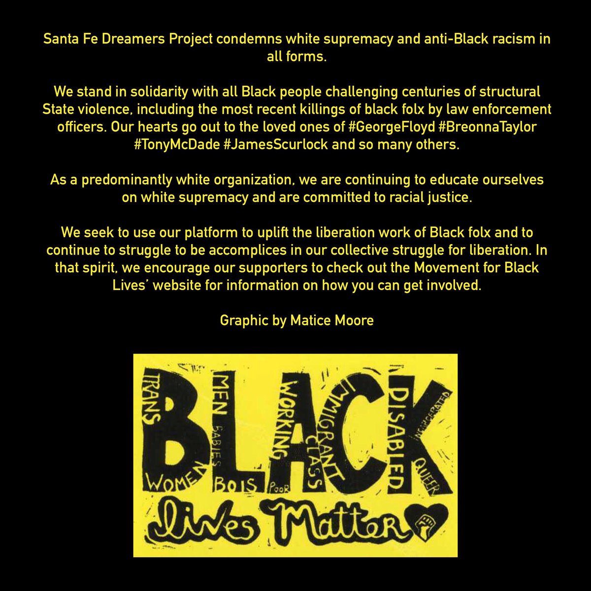 Santa Fe Dreamers Project tweet media