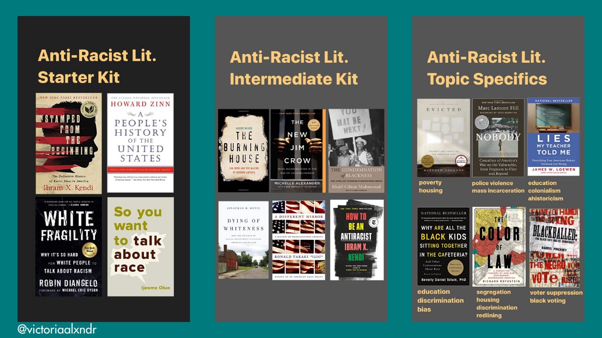 Ultimate Reading Lists for Your #AntiRacist Education
📸: @victoriaalxndr #DoTheWork #BlackLivesMatter