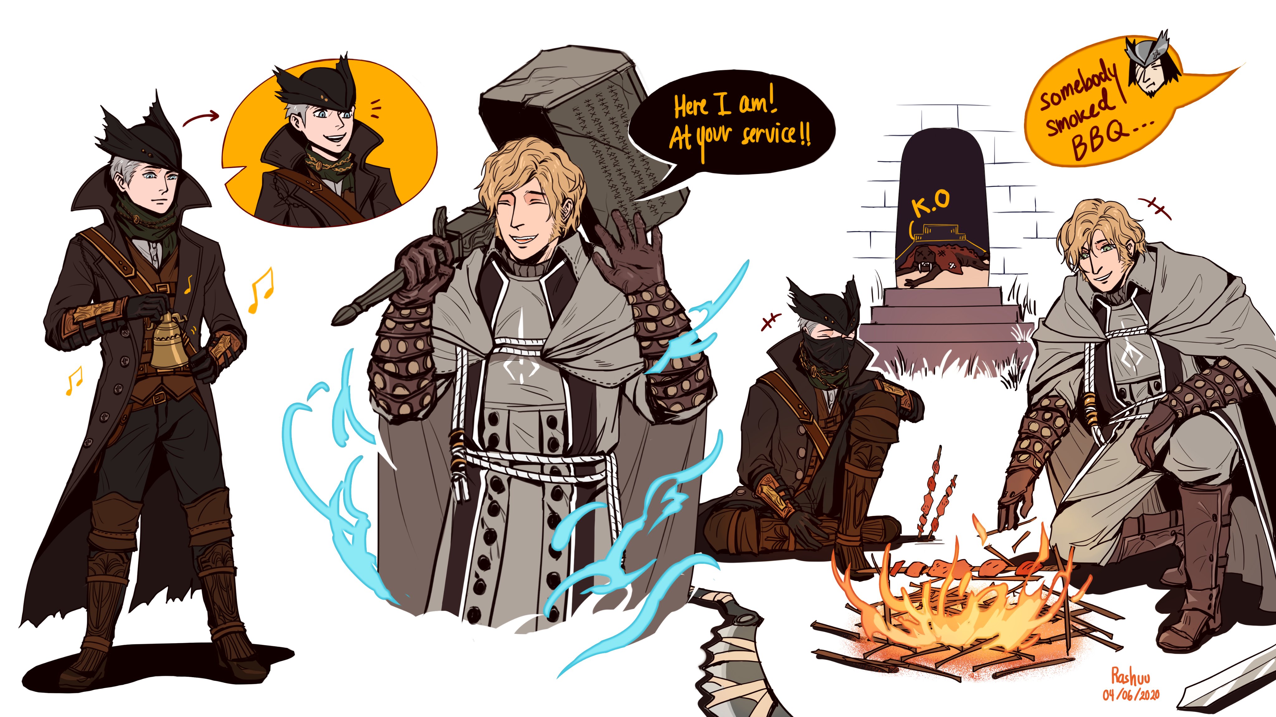 Oodles of Doodles — Question about Steve in the Bloodborne AU : what