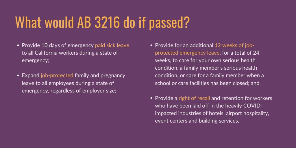 EqualRightsAdv's tweet image. Workers need #paidsickdays &amp;amp; #jobprotection! There is a CA committee vote TODAY. Please tweet at committee members at this link: actnow.io/P2qLO9k

#AB3216 #StrongerCA #CALeg @Ash_Kalra, @LorenaAD80, @CELA_Lawyers, @LegalAidAtWork, @ACLU_CAP @WorkFamilyCA, @CaliforniaLabor