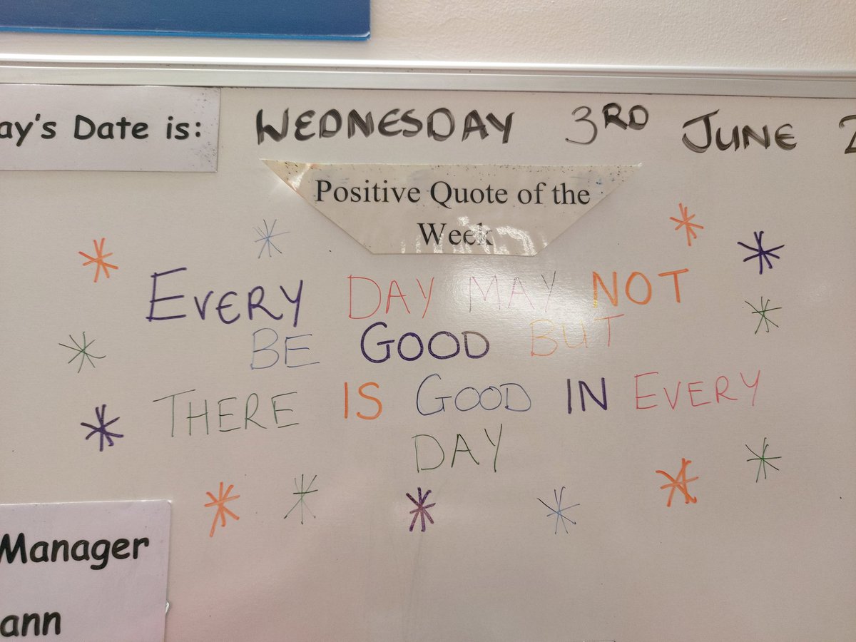 This weeks positive thought on sunniside @qegateshead it works nicely alongside our reflective journals in which we recognise something positive in each day. @safeward <a href="/starwards/">Star Wards</a>