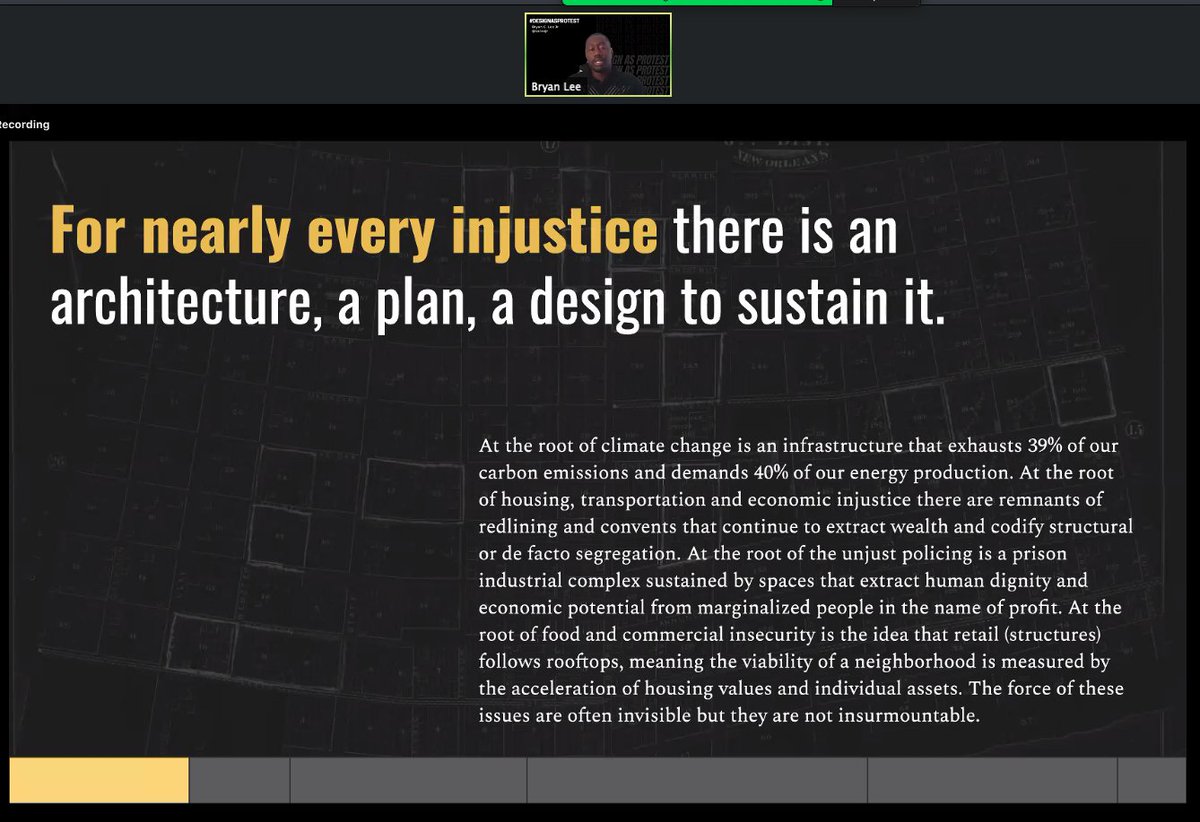 jzimbabwe's tweet image. Great call to action from the #designAsProtest organizing team today. @BCLeeJr @thehiphoparchitect @de_nichols @threalmitchmcewen @sunnipatterson + @alise_in_wonderland set an urgent tone, and I will join  now, through Juneteenth, and beyond.