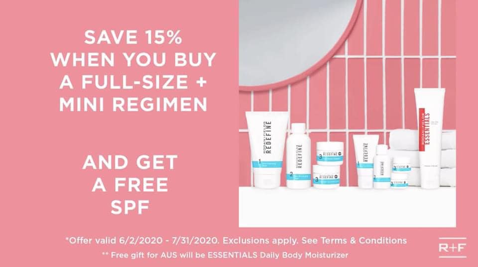LisaDollinger65's tweet photo. Rodan + Fields June Special
Buy a Full Regimen and a Mini Regimen
Get 15% off and a FREE SPF for Face and Body!
That's on top of your 10% off and free shipping as a Preferred Customer.
Get em while supplies last!! https://t.co/MpAA17PGmf