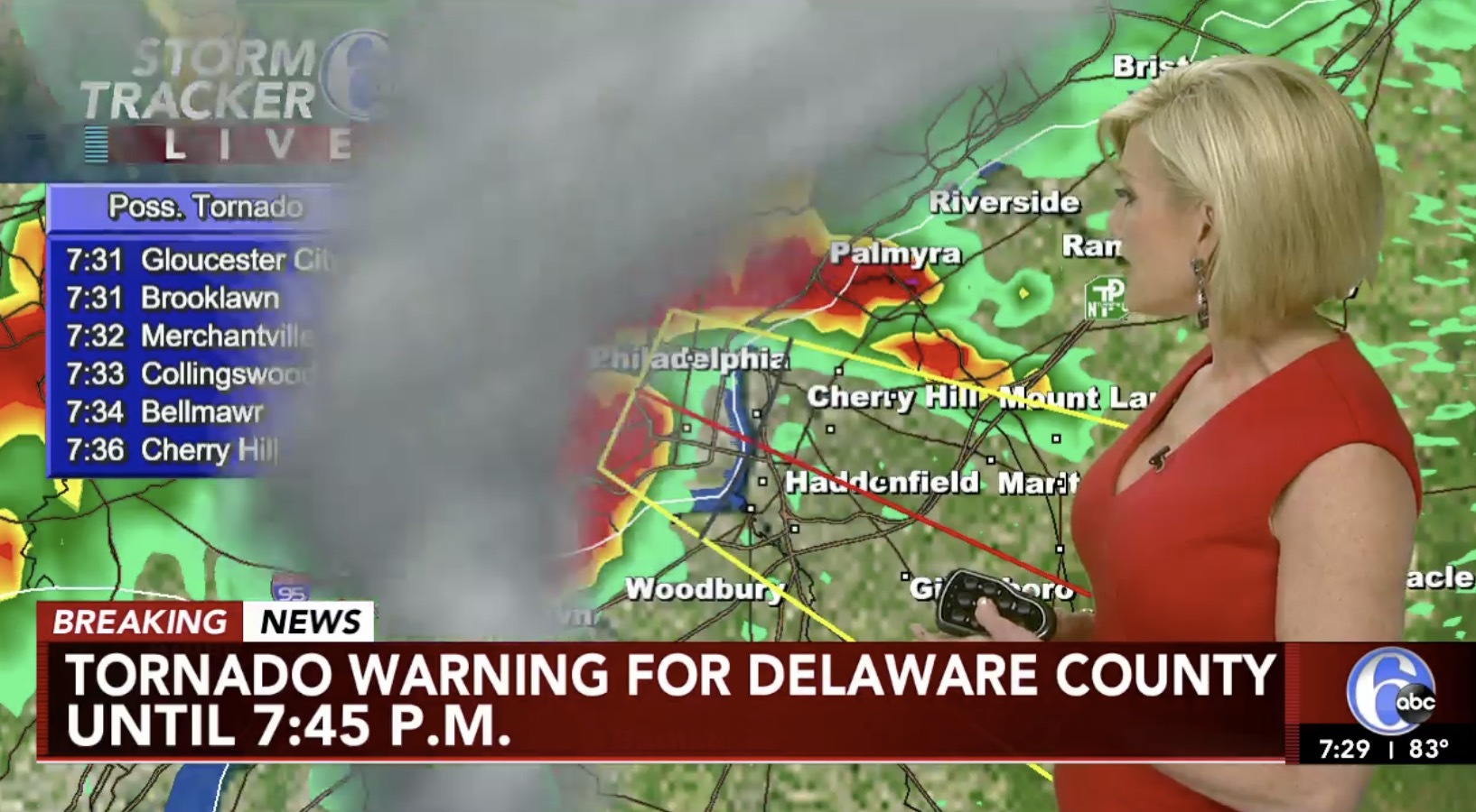 Action News On 6abc On Twitter Live Coverage Tornado Warning Issued For Burlington Camden And Gloucester County In Nj Until 7 45 P M Tornado Warning Issued For Delaware Montgomery Philadelphia Counties