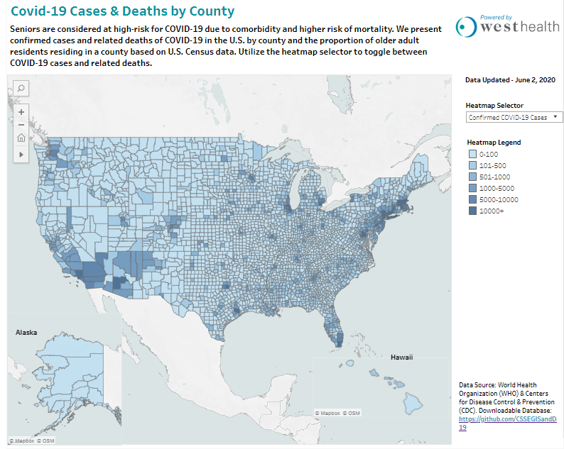IsraniJuhi's tweet photo. @WestHealth continues to track daily #COVID19 cases and deaths in the United States. #StayInformed 
@kokellyj @TylerKentWHI 

https://t.co/wjp4IbkZ1z https://t.co/wG8OsMVJHw