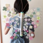 蝶の羽を出勤前に作らせれたwでも、かなりの力作で可愛い!