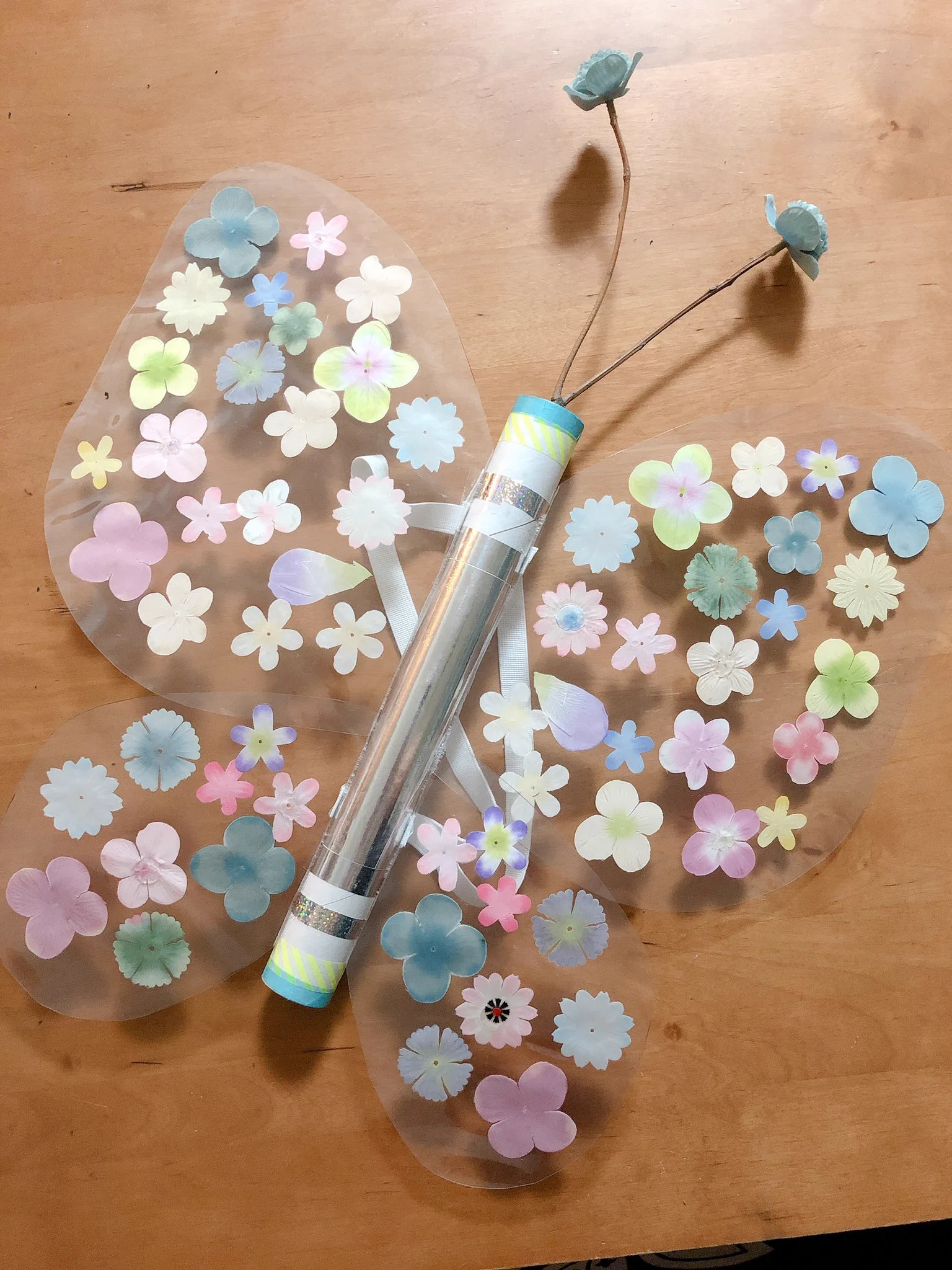 蝶の羽を出勤前に作らせれたwでも、かなりの力作で可愛い！！