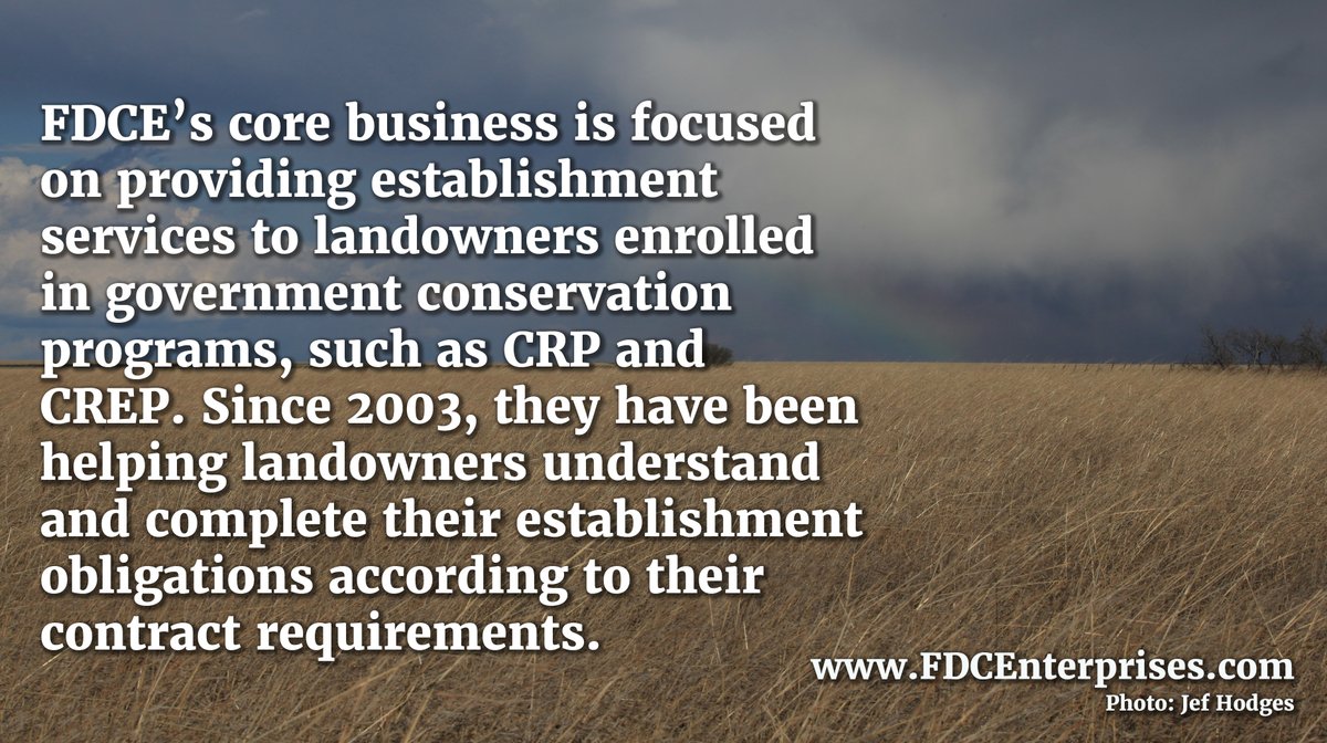 NativeGrassAlly's tweet photo. FDC Enterprises is a conservation &amp; bioenergy company focused on establishing native warm season grasses (NWSG) &amp; forbs. Their mission revolves the role NWSG play in soil erosion, water quality, wildlife habitat, and renewable energy. 
https://t.co/4sKQyO1YjA https://t.co/edL5Iy8Wyu