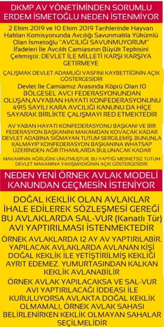 Nuri29763555's tweet photo. 🇹🇷Avcılık Konfederasyonu AYHAK, avcılığı bitiren, örnek avlağa hayır diyor
#ismetoğlugörevdenalinsin
#kanungecmesin 
@RTErdogan 
@bekirpakdemirli 
@mehmedmus 
@nacibostanci 
@jsarieroglu 
@erkanakcay45 
@cenginyurt52 
@enginaltaychp 
@eczozgurozel 
@LutfuTurkkan 
@orhancakirlar22 https://t.co/8VJgA1l7p1