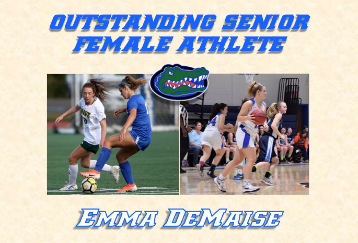 Congratulations to Emma DeMaise! <a href="/Official_GRHS/">Gateway Reg. HS</a> most outstanding female senior athlete 2020! Emma will continue her academic and soccer career at <a href="/RowanWSoccer/">Rowan University Women's Soccer</a>.