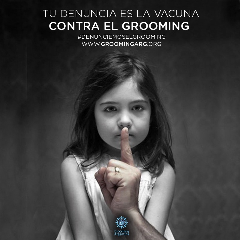 GroomingArg's tweet photo. Acosar sexualmente a un niño, niña o adolescente a través de Internet es un delito.
El depredador sexual obliga a sus víctimas a mantener las relaciones en silencio.
Denunciar el #Grooming es cortar con el abuso.
#DenunciemosElGrooming https://t.co/A9S8Uyyfgs