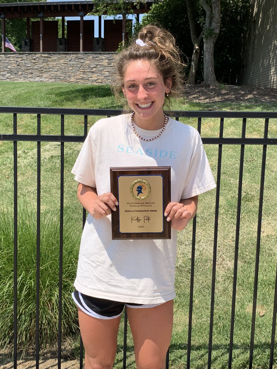 Unfortunately, Senior Awards night was canceled but we had an informal presentation today for our Female Athlete of the Year Kaitlyn Porter.