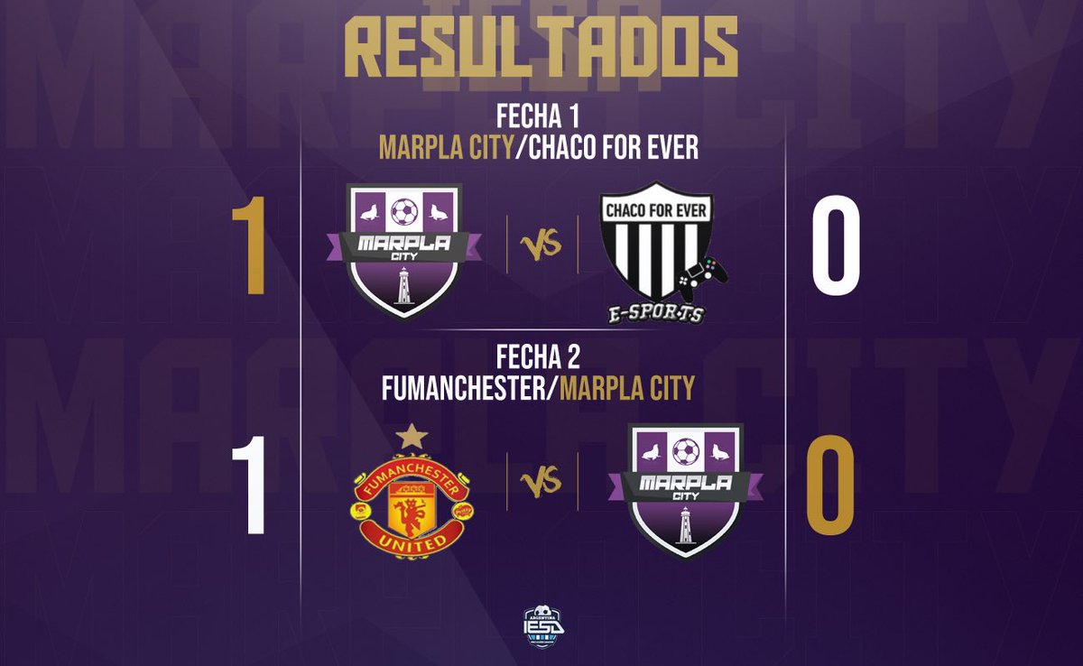 MarplaF's tweet image. Un arranque parejo para #MARPLA en la cuarta división, en el que se llevo 3 de los 6 puntos disputados, muy bien jugado por parte de @chacoforevere y @FUMANCHESTER1