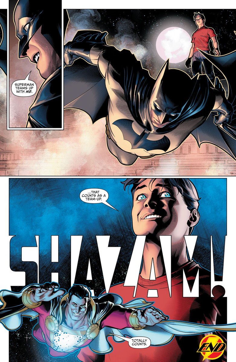 grand_velocity's tweet image. "Superman teams up with me." #Shazam #comics #Superheroes #Batman #Superman #TeamUpFightOn