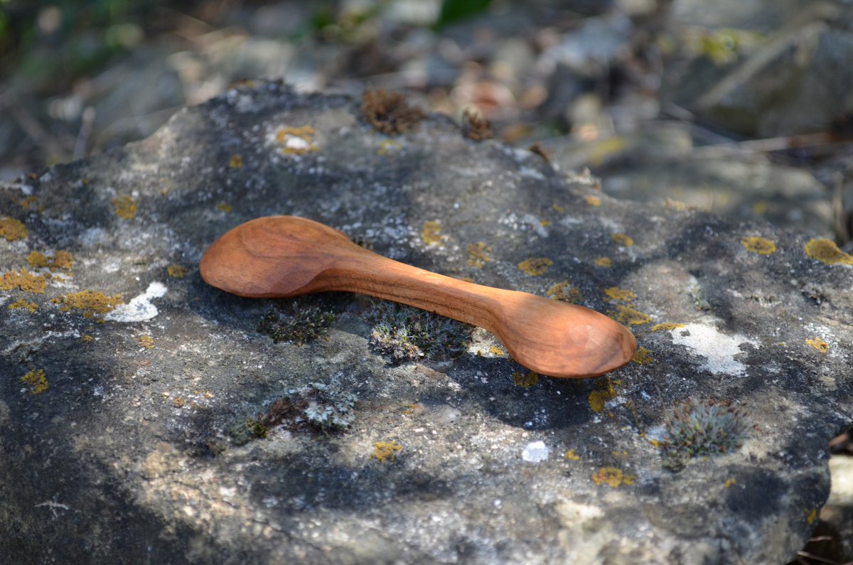 Small measuring spoon made from cherry 😀 #craftwork #handmade