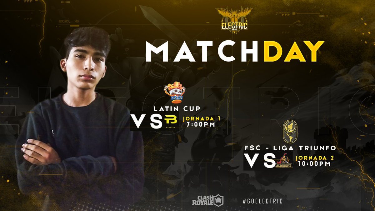 #CR | MATCHDAY

Más que listos para electrizar las arenas... Sálvese quién pueda⚡😉.

 #GoElectric🦅⚡

🏆: @LatinCup_SM | <a href="/FSC_GG/">FSC</a>
⏰: 7:00PM🇵🇪 | 10:00PM🇵🇪
🆚: @BlingTeamMX | <a href="/TeamAlmighty/">Almighty</a>
🎙️: <a href="/El_Poderxd/">El_Poderxd</a> 
📌: youtube.com/c/ElPoderxd