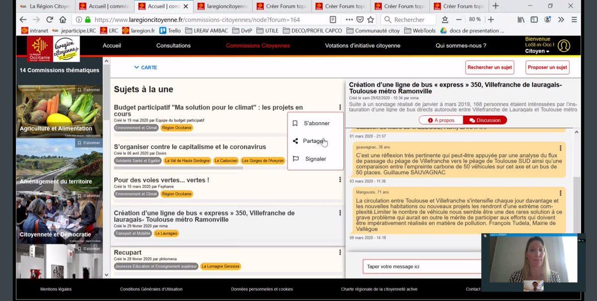 Avec le <a href="/CRJOccitanie/">CRJ OCCITANIE ⚪️🔴</a> nous avons eu une visioconférence sur la participation citoyenne qui est au cœur de la politique régionale !
Chaque habitant de la Région peut apporter sa contribution, ses idées, voter pour un projet lors d'un budget participatif...

<a href="/Occitanie/">Région Occitanie</a> <a href="/CaroleDelga/">Carole Delga</a>