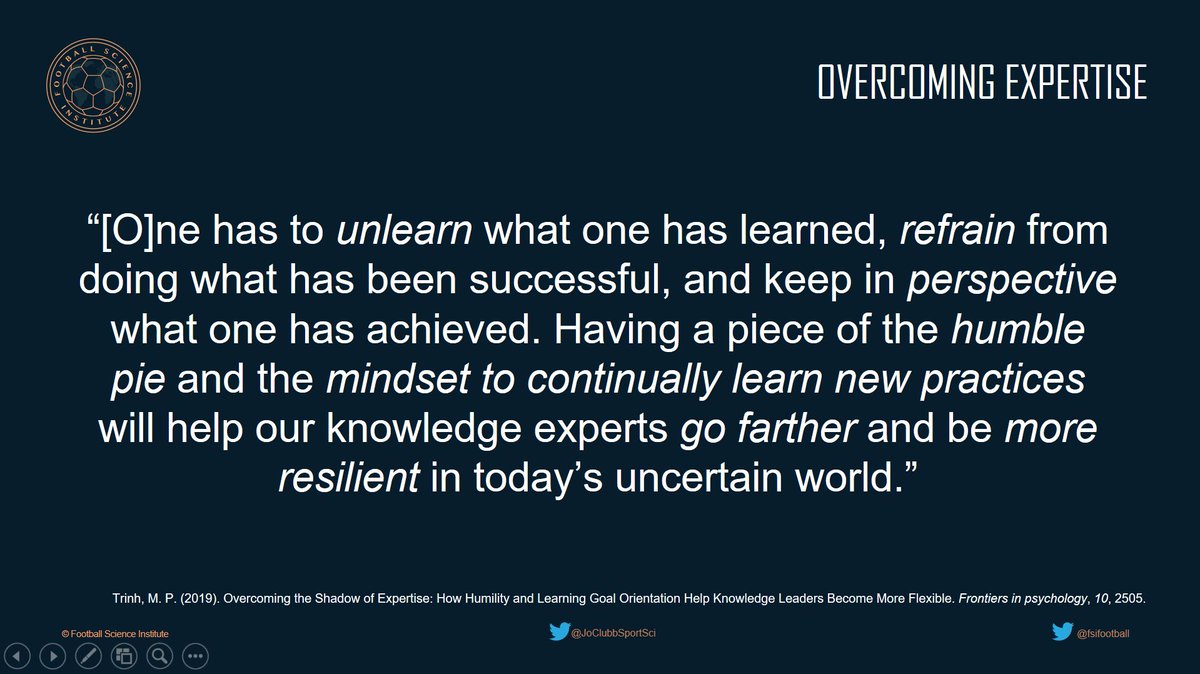 JoClubbSportSci's tweet image. Honoured to be a part of the @fsifootball conference today! As always standing on the shoulder of giants - slides inspired by @StuartMcMillan1 @Shanemalone01 @IUCoachJosse @jb_morin @lahti_johan @DeanLittle @ContextIsKing9 among others #fsiconference