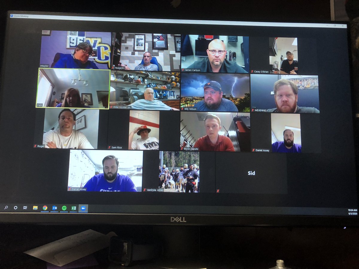 DanielAssey's tweet photo. Great informative meeting today with the Dir of Health Services from @WCU  We have a lot of change coming our way to get athletes back and to keep them safe. https://t.co/W07ReVMKhd
