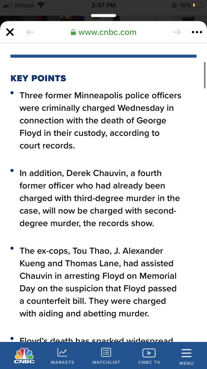 This is progress! While we can be excited that we've made it this far, don't forget that the fight isn't close to over. There's countless other cases out there. Real change needs to happen. Don't let them silence you by doing the bare minimum!!! #BlackLivesMatter #Protests2020