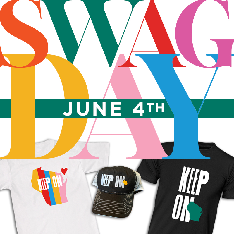 Gear up and keep on! If you've got it wear it. If you can't wear it, celebrate it. How do you KEEP ON? #KeepOnWI #KeepOn #Keeponrunning #keeponrocking #Keepermovin