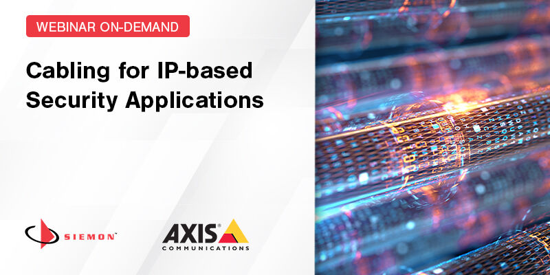 Siemon's tweet photo. Didn't catch our webinar on #cabling for IP-based #security applications live? Watch it on-demand and learn installation and design best practices to maximize system performance and minimize long-term costs!

Watch on-demand: https://t.co/6F9AfgzU2c https://t.co/arVQZBUCUj