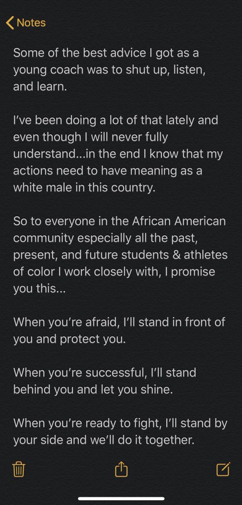 CoachGdowski's tweet photo. ACTIONS > words
LOVE > hate
POSITIVITY > negativity
LISTENING > ignoring https://t.co/f4Nbklxard