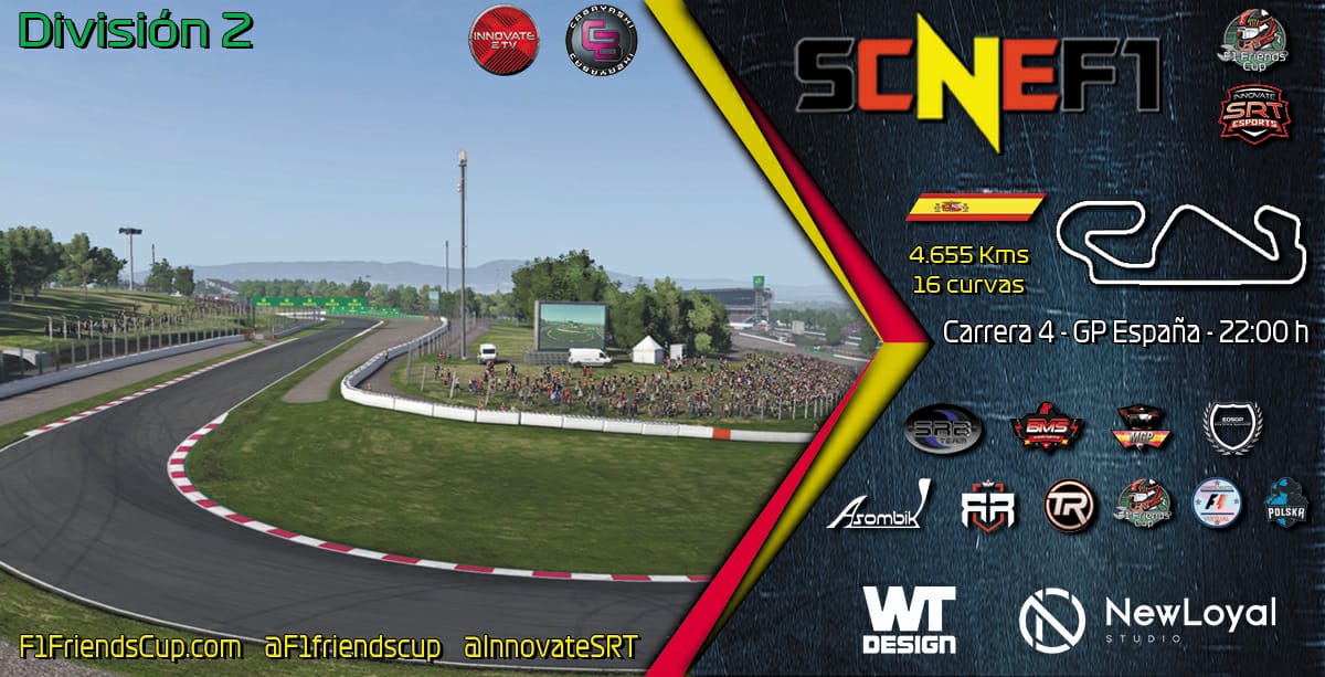 Mucha suerte a nuestros pilotos <a href="/boien2525/">Sergi Quesada</a> y <a href="/danieeelmg19/">Daniel Murillo</a> en la carrera 4 de <a href="/F1Friendscup/">skansjsj</a> de @InnovateSRT 

A por todas chicos!