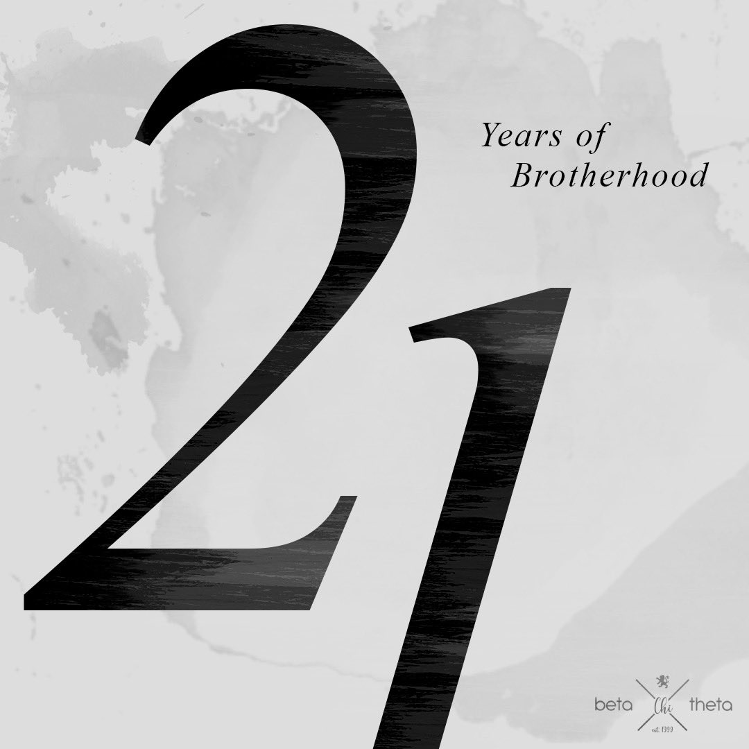 Happy 21 Years of Brotherhood to all the brothers of Beta Chi Theta around the world! #foundersday #21years #betachitheta #bct #brotherhood
