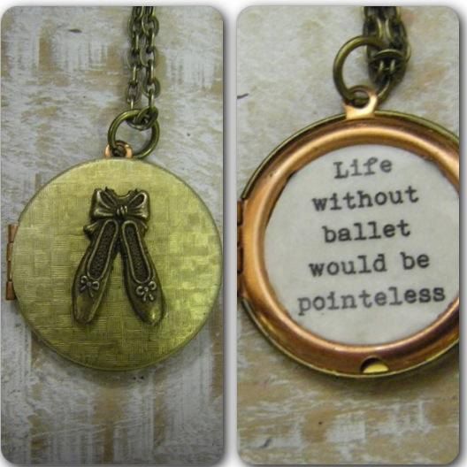 cyclingshl's tweet photo. humor for me today. Ballet  Locket Necklace Pointe Shoes Quote by BellaHopeLockets, $27.00 https://t.co/ORZsXVZM5E