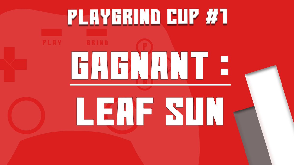 tomdaloze's tweet photo. La Playgrind Cup eat désormais terminée ! Bravo à Leaf Sun qui remporte la première édition.

On espère que notre compte @Playgrind_FR reviendra vite !

#PlaygrindCup https://t.co/k2LgegSRfi