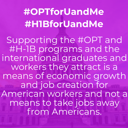 RitwikGrover's tweet photo. @WhiteHouse Supporting the #OPT and #H1B programs and international graduates and workers they attract is a means of economic growth and job creation for American workers and not a means to take jobs away from Americans. #OPTandH1BforUandMe #OPTforUandMe
#H1BforUandMe #NAGPS4U https://t.co/Sd0OUTMZWV