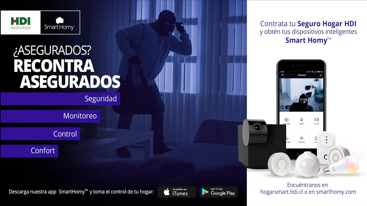 SmartHomy's tweet image. Nos sentimos orgullosos de nuestra nueva alianza con @HDISegurosCL .

Más información en nuestras RRSS:
Facebook.com/SmartHomy/
Instagram.com/smarthomy/

#HDI #SmartHomy #hogarseguro #hogarinteligente
#seguros #domotica #transformaciondigital #hogar #RecontraAsegurados