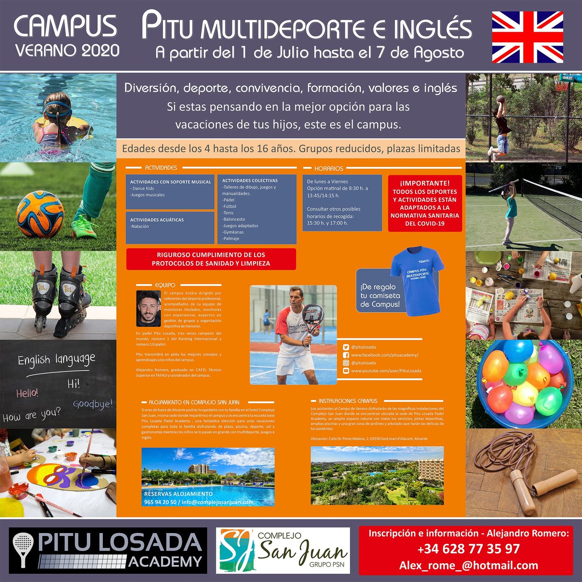 Campus Pitu Multideporte e Inglés. 
Verano 2020 ya está aquí!!!  Este es nuestro Campus recreativo. 
#campuspitulosada
#campamentoalicante
#pitulosadapadelacademy
#Alicante