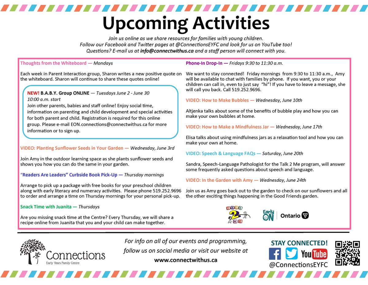 Connections Early Years Family Centre on Twitter: "In case you