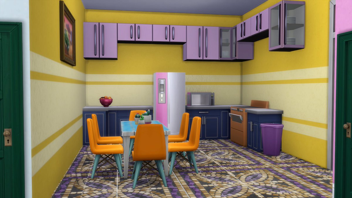 simbuildsbyme's tweet photo. No neutral home build. love the way it turned out. search #brighthome to find it in the gallery. #Sims4 https://t.co/mrRvY3ykbj
