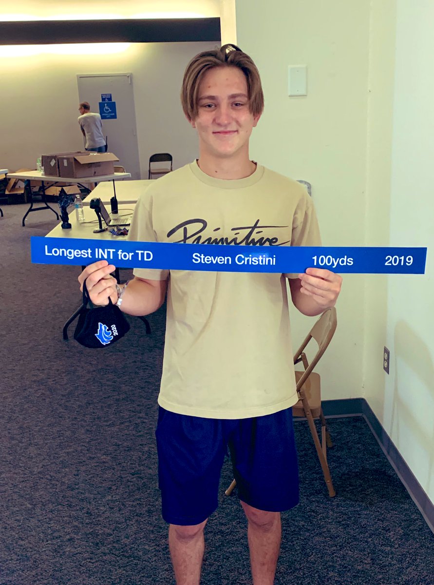 whfbcoach's tweet image. Put it on the board! Congratulations to Steven Cristini for making a play that will go down in Wolf Pack Football history. #wolfpackfam